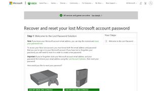 
                            1. microsoft account password reset, forgot microsoft ... - Xbox Support