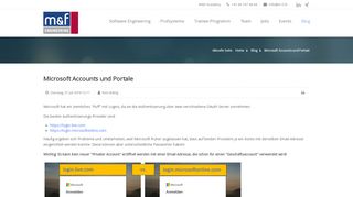 
                            12. Microsoft Accounts und Portale - M&F Engineering