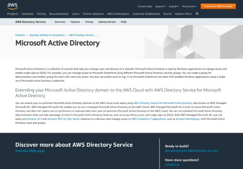 
                            12. Microsoft Active Directory | AWS Directory Service | Amazon Web ...