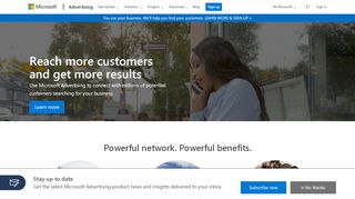 
                            2. Microsoft Advertising: Advertise with search, display and more