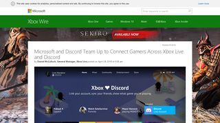 
                            12. Microsoft and Discord Team Up to Connect Gamers Across Xbox Live ...