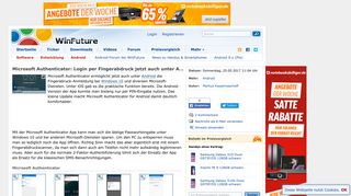 
                            6. Microsoft Authenticator: Login per Fingerabdruck jetzt auch unter ...