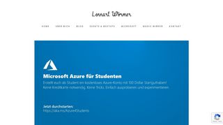 
                            11. Microsoft Azure für Studenten mit 100 Dollar ... - Lennart Wörmer