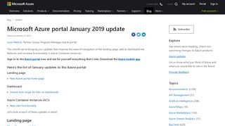 
                            4. Microsoft Azure portal January 2019 update | Blog | ...