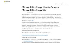 
                            4. Microsoft Bookings: How to Setup a Microsoft Bookings Site – The ...