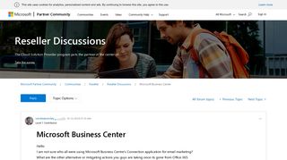 
                            11. Microsoft Business Center - Microsoft Partner Community
