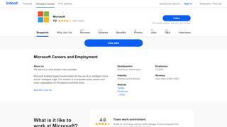 
                            7. Microsoft Careers and Employment | Indeed.com