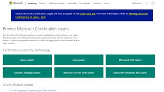 
                            4. Microsoft Certification Exam List | Microsoft Learning