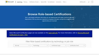 
                            2. Microsoft Certifications Program Paths: Browse All | Microsoft Learning