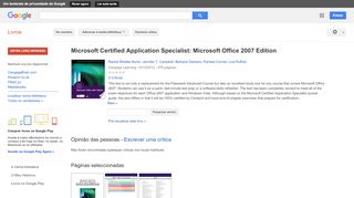 
                            8. Microsoft Certified Application Specialist: Microsoft Office 2007 ...