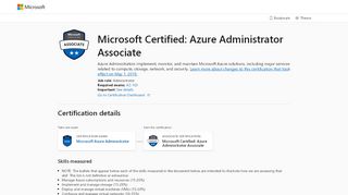 
                            9. Microsoft Certified Azure Administrator Associate