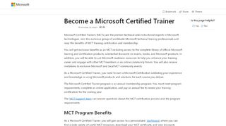 
                            1. Microsoft Certified Trainer