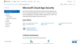 
                            10. Microsoft Cloud App Security | Microsoft Docs