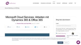 
                            9. Microsoft Cloud Services: Arbeiten mit Dynamics 365 & Office 365