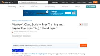 
                            8. Microsoft Cloud Society: Free Training and Support for Becoming a ...