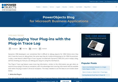 
                            9. Microsoft Dynamics 365 | PowerObjects BlogDebugging Your Plug-ins ...