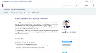 
                            8. Microsoft® Dynamics 365 von Swisscom