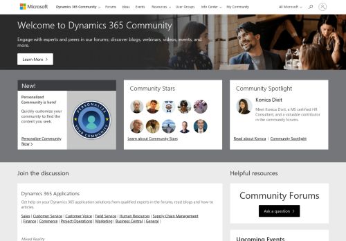 
                            4. Microsoft Dynamics Community - Forums, Blogs, Videos, Support