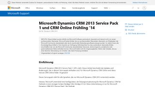 
                            2. Microsoft Dynamics CRM 2013 Service Pack 1 und CRM Online ...