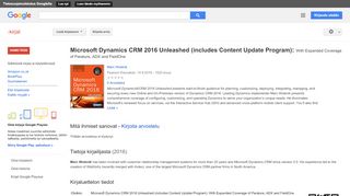 
                            11. Microsoft Dynamics CRM 2016 Unleashed (includes Content Update ...