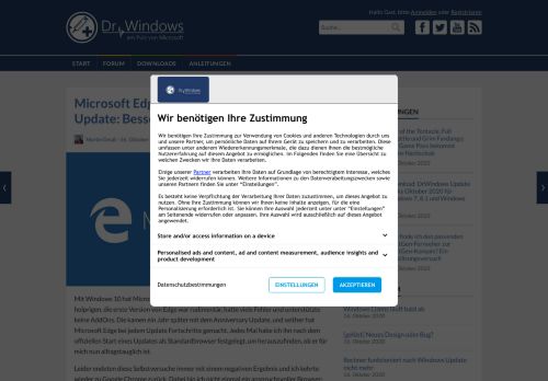 
                            9. Microsoft Edge im Windows 10 Fall Creators Update: Besser und ...