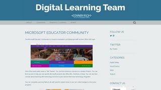 
                            10. Microsoft Educator Community | Digital Learning Team