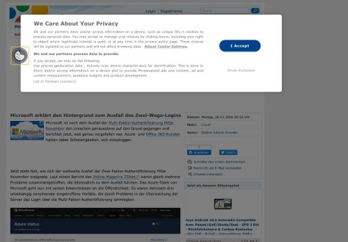 
                            11. Microsoft erklärt den Hintergrund zum Ausfall des Zwei-Wege-Logins ...