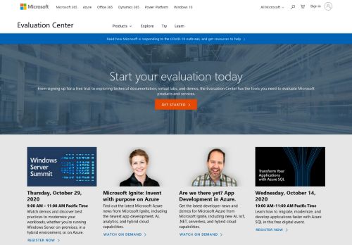 
                            4. Microsoft Evaluation Center