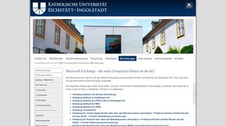 
                            4. Microsoft Exchange - Katholische Universität Eichstätt-Ingolstadt