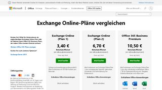 
                            3. Microsoft Exchange Online-Pläne - Microsoft Office - Office 365