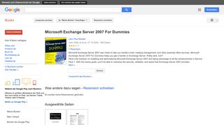 
                            6. Microsoft Exchange Server 2007 For Dummies