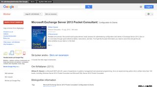 
                            11. Microsoft Exchange Server 2013 Pocket Consultant: Configuration & ...