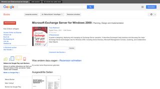 
                            12. Microsoft Exchange Server for Windows 2000: Planning, Design and ...