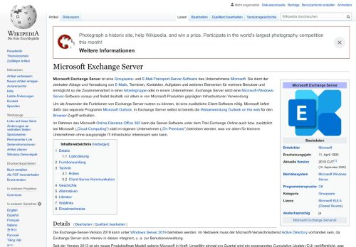 
                            10. Microsoft Exchange Server - Wikipedia