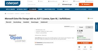 
                            9. Microsoft Extra File Storage Add-on, OLP 1 License, Open-NL ...