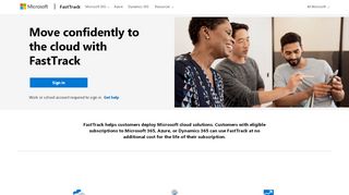 
                            8. Microsoft FastTrack, move to the cloud with confidence