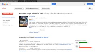 
                            9. Microsoft Flight Simulator 2004: A Century of Flight (Sybex ... - Google Books-Ergebnisseite