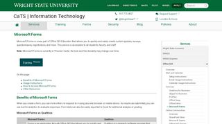 
                            10. Microsoft Forms | CaTS | Information Technology | Wright State ...