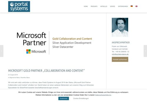 
                            7. Microsoft Gold Partner | Portal Systems ist Ihr Premium-Partner