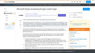 
                            9. Microsoft Graph accessing through custom login - Stack Overflow