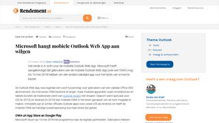 
                            10. Microsoft hangt mobiele Outlook Web App aan wilgen | Redactie ...