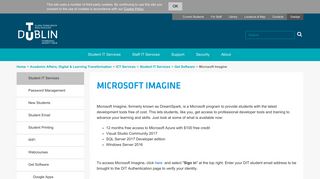 
                            4. Microsoft Imagine - About - DIT.i