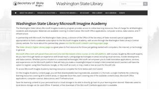 
                            13. Microsoft Imagine Academy - Washington State Library - WA Secretary ...