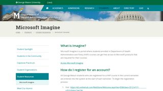 
                            12. Microsoft Imagine | Department of Health Administration and Policy