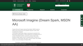 
                            9. Microsoft Imagine (Dream Spark, MSDN AA) | Poznań University of ...