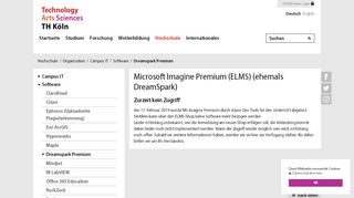 
                            2. Microsoft Imagine (ELMS) (ehemals DreamSpark) - TH Köln