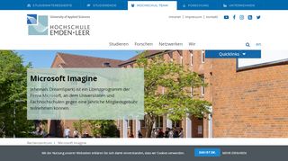 
                            4. Microsoft Imagine - Hochschule Emden/Leer