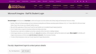 
                            11. Microsoft Imagine – Staff & Student Login | University of Colombo, Sri ...