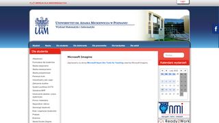 
                            13. Microsoft Imagine - Wydział Matematyki i Informatyki UAM