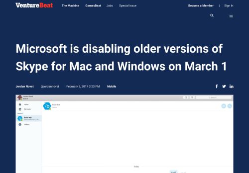 
                            9. Microsoft is disabling older versions of Skype for Mac and Windows on ...